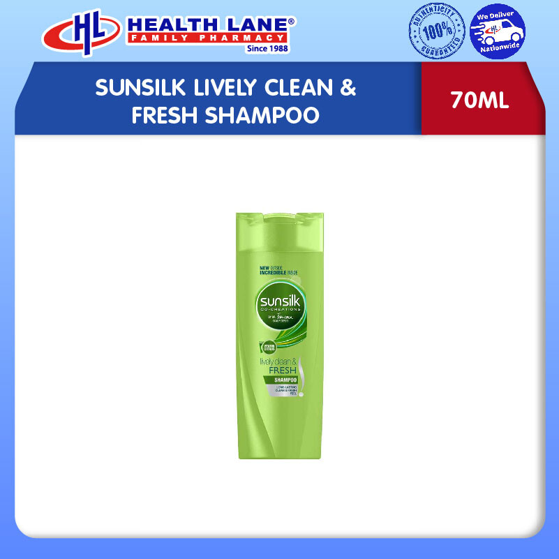 SUNSILK LIVELY CLEAN & FRESH SHAMPOO 70ML